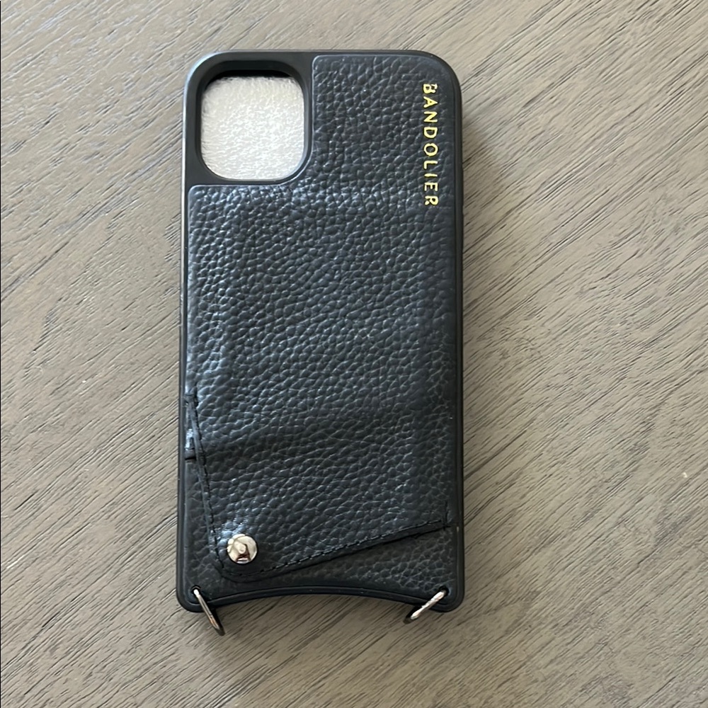 Bandolier Black Leather iPhone 11 Case